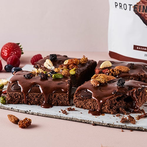 Brownie proteico
