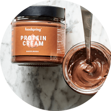 Crema proteica alla nocciola