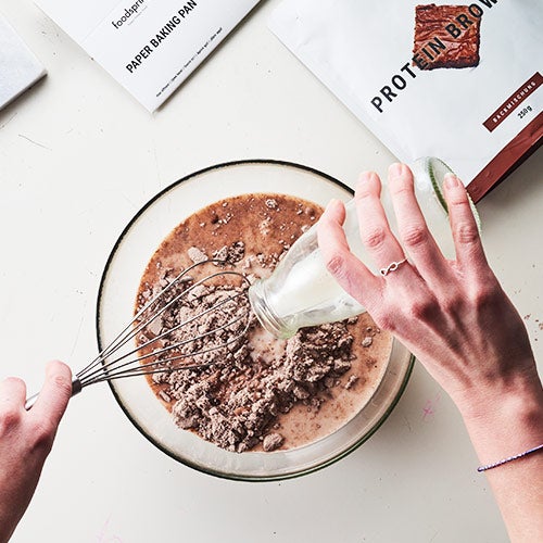Brownie proteico